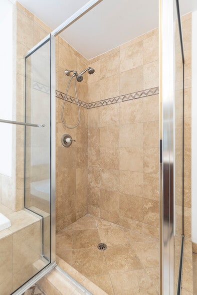 Primary Bath Shower - 123 S Clark Dr