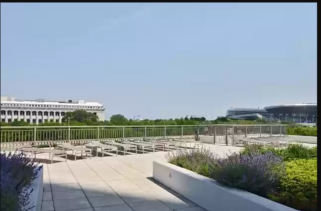 Pool area facing Musuem - 1235 S PRAIRIE Ave
