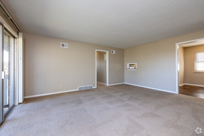 2BR, 2BA - 1,200SF - Living Room - The Pines at Red Bridge