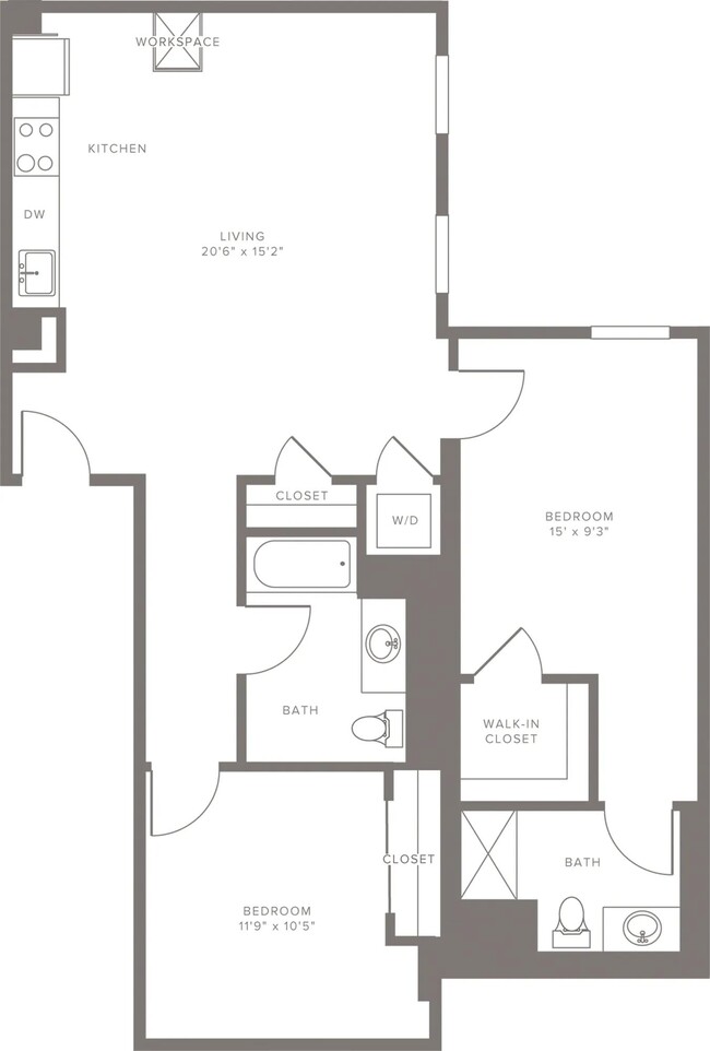 B08 2 bedroom - Modera Lofts