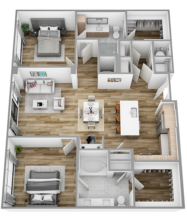 K 2 Bed / 2 Bath - Hanover Crossing Residences