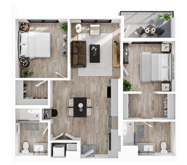Floorplan - Alwell Apartments