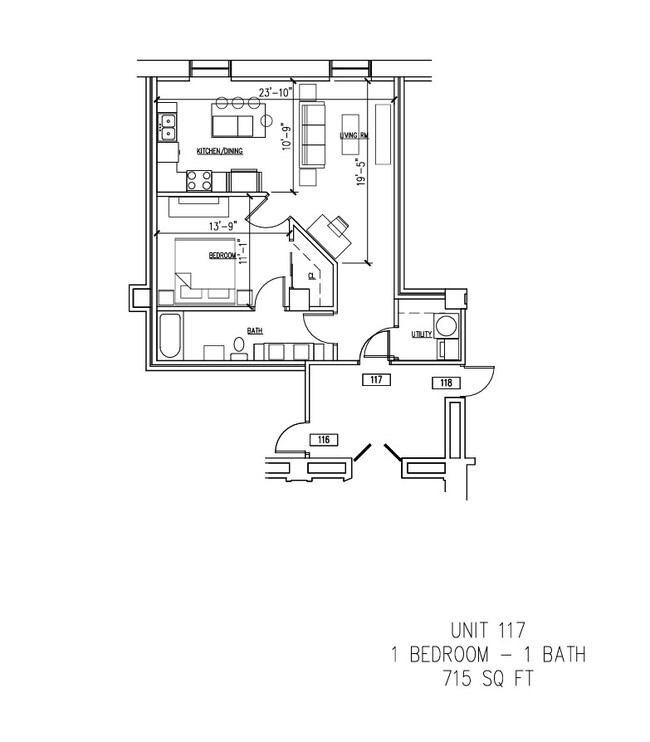 Unit #117 - B on Lindell