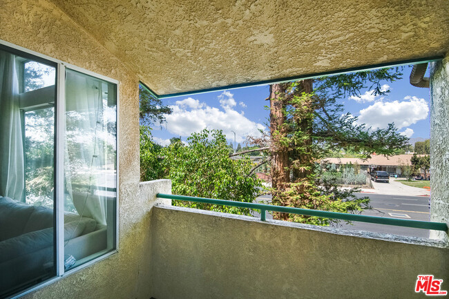 Private Patio - faces west. - 7800 Topanga Canyon Blvd