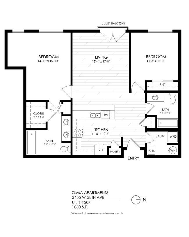 Floorplan - Zuma Apartments