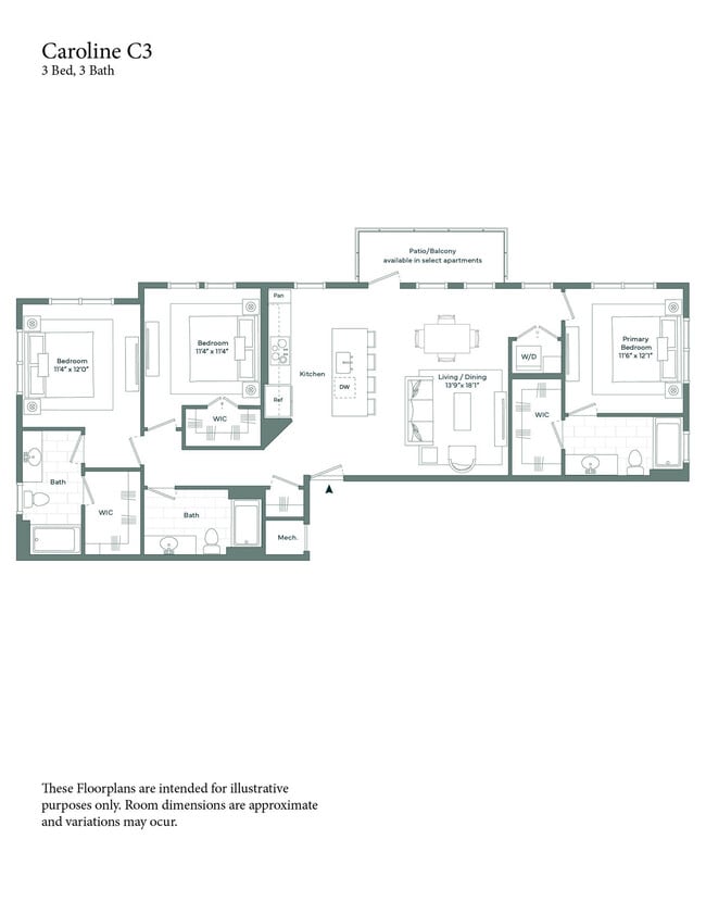 Floorplan - The Caroline