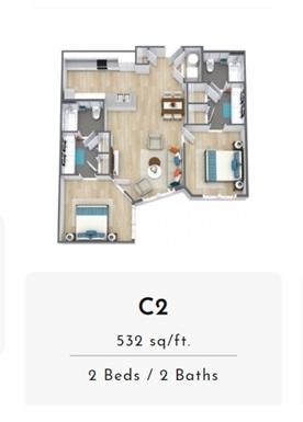 Floorplan - The Edge on Washington