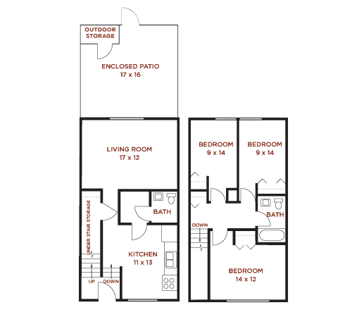 Floorplan - The Reserve at Pin Oak Apartments