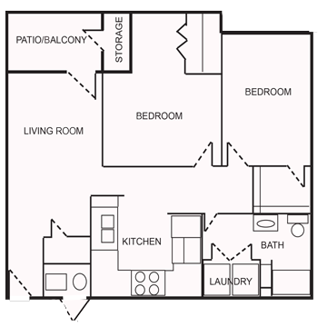 Floorplan - Willow Manor Senior Apartments