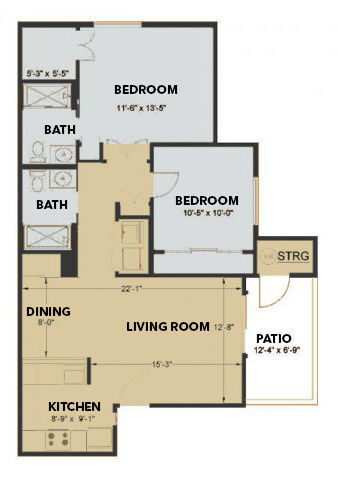 Floorplan - Sonterra Apartments