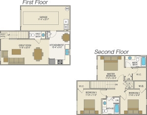 Floorplan - Liberty Trails Apartment Homes