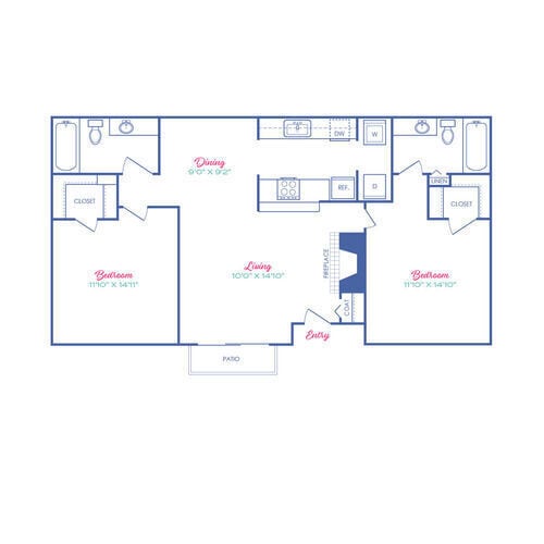 Floorplan - Sagamore Apartment Homes