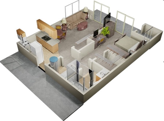 1BR/1BA - Arcadia Pointe