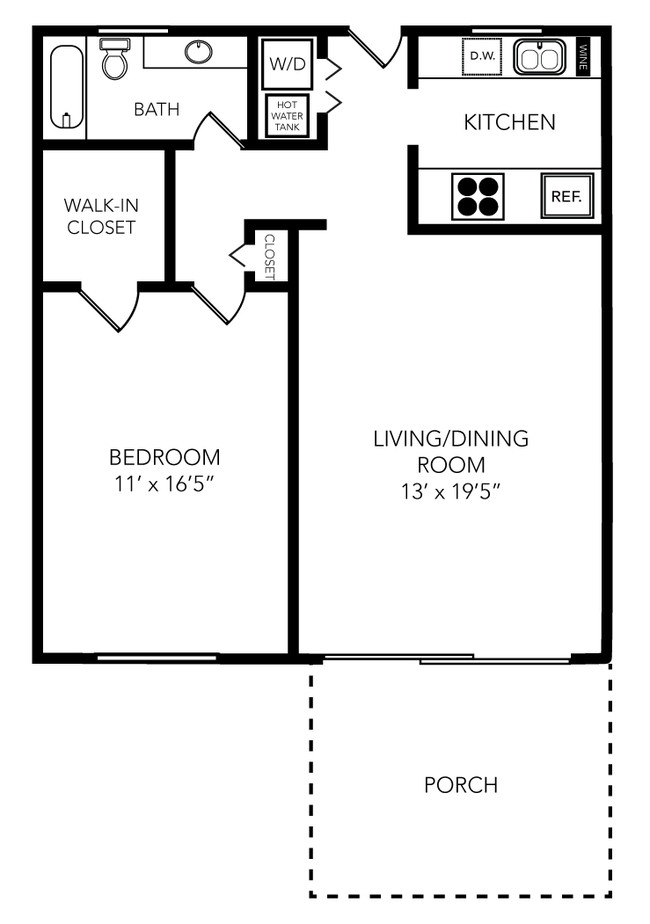 Floorplan - El Mar Apartments