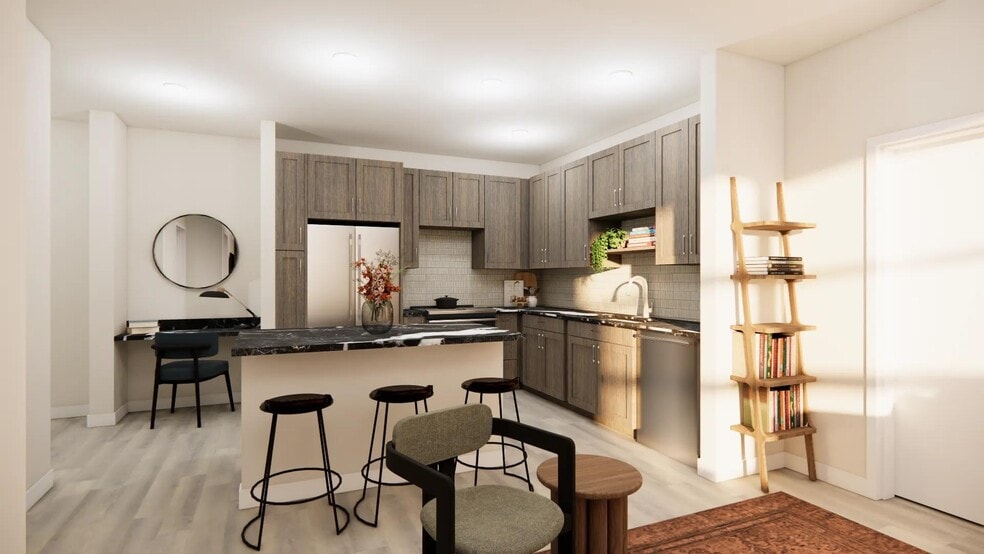 Choose from two distinct color schemes, light and dark in our 1- and 2-bedroom apartments near the University of Denver. - Modera University Park
