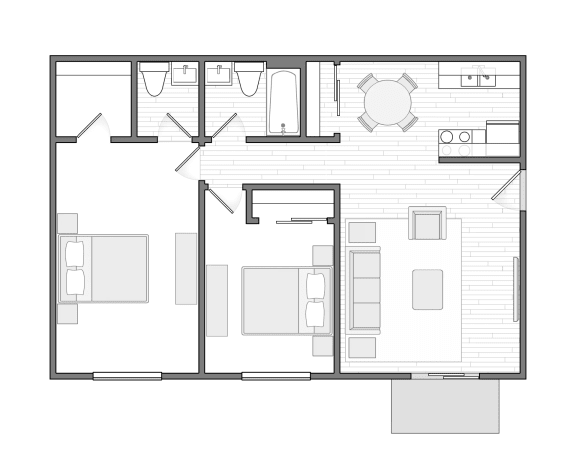 Floorplan - Hyde Park Flats