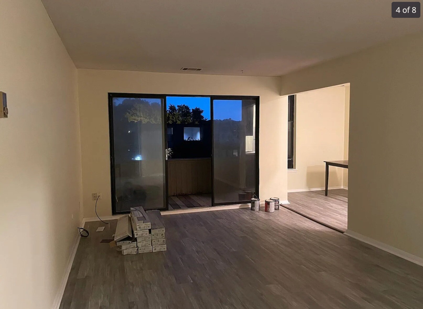 Living room and balcony - 52 Shrewsbury Green Dr
