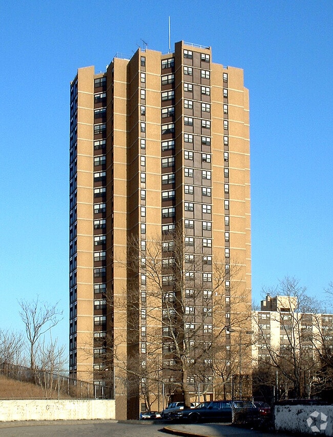 View from the northwest - Governor Paterson Towers