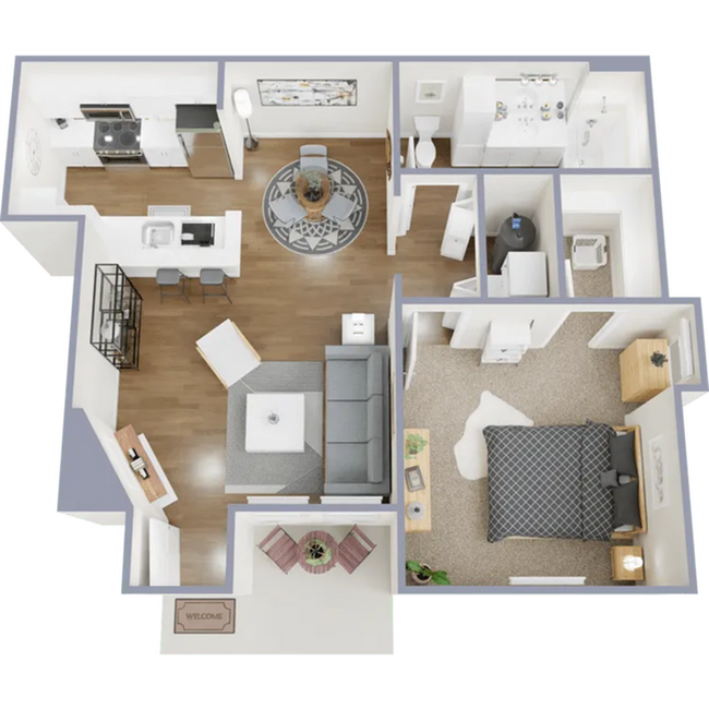 One bedroom, one bath, 705-796 square foot apartment home - Dakota at Governors Ranch