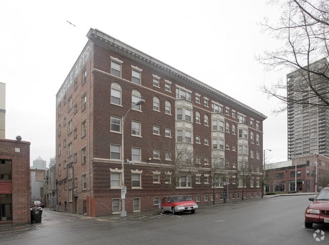 Alternate View - Historical Belltown brick building. Close ...