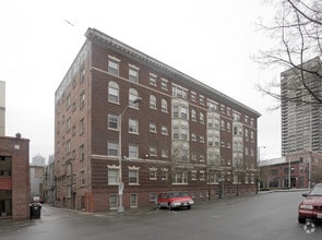 Alternate View - Historical Belltown brick building. Close ...