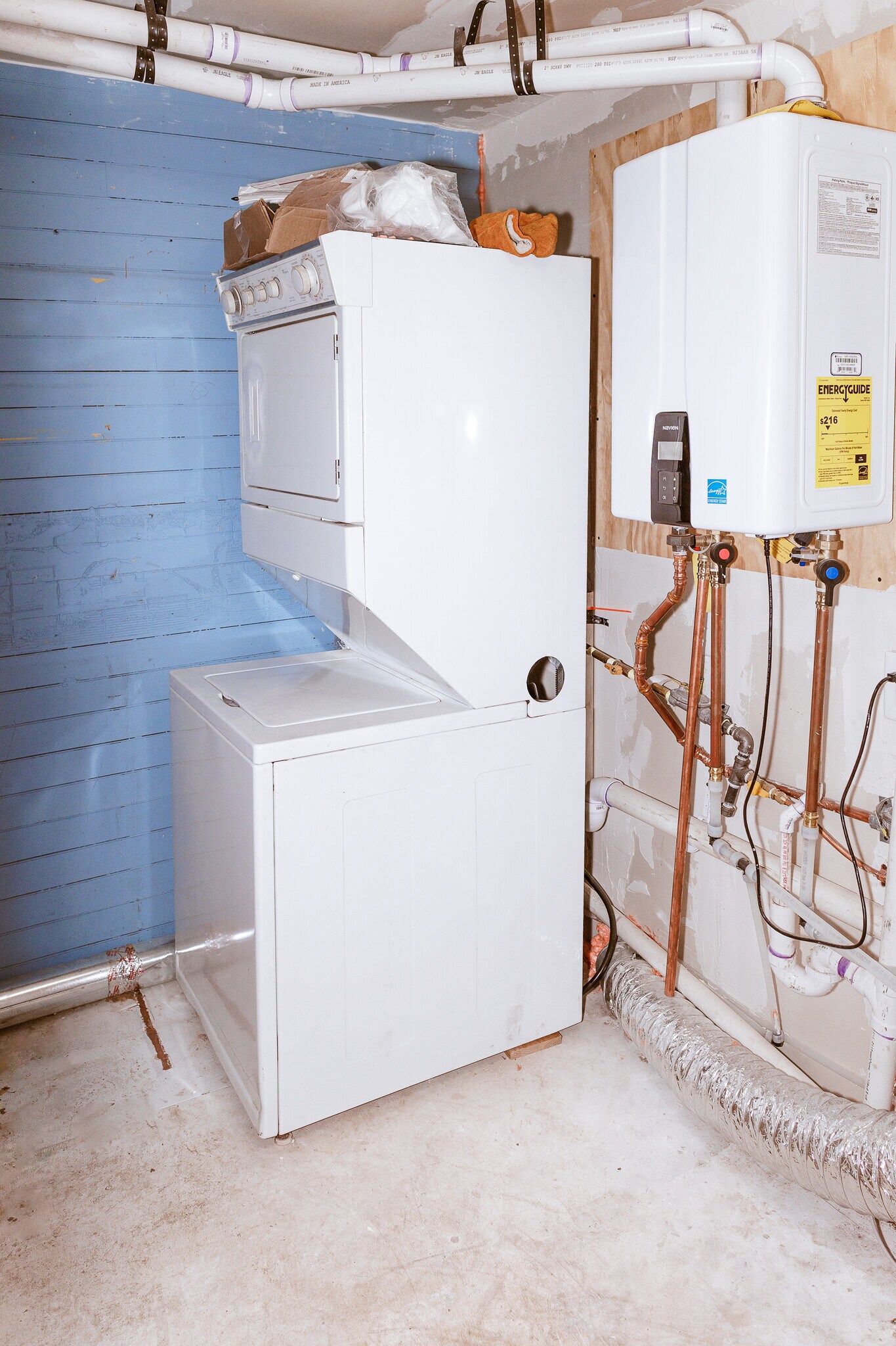 Private in unit laundry and utility closet - 327 S Adams St