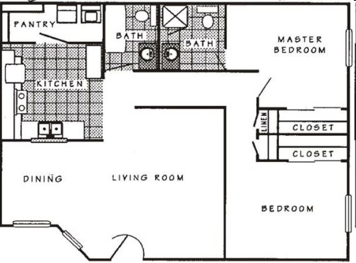 2BR/2BA - West Pointe Apartments