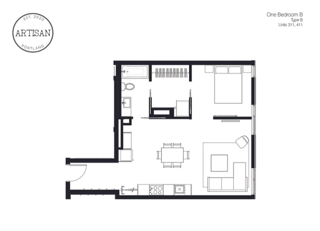 1X1C.3 - Artisan Apartments