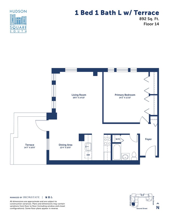 Floorplan - Hudson Square South