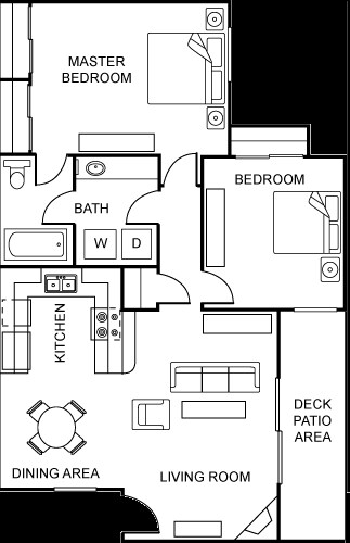 2BR/1BA - Cedar Oaks