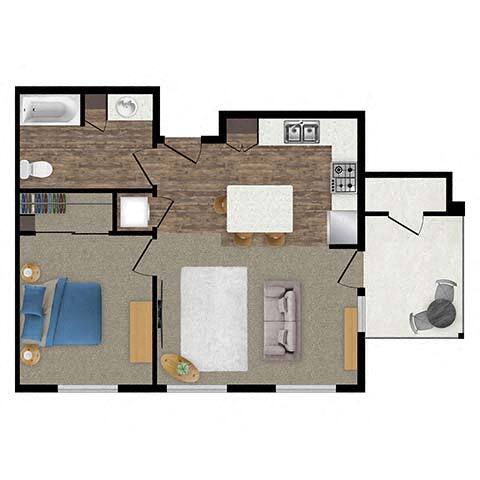 Floorplan - Loma Villas Apartments