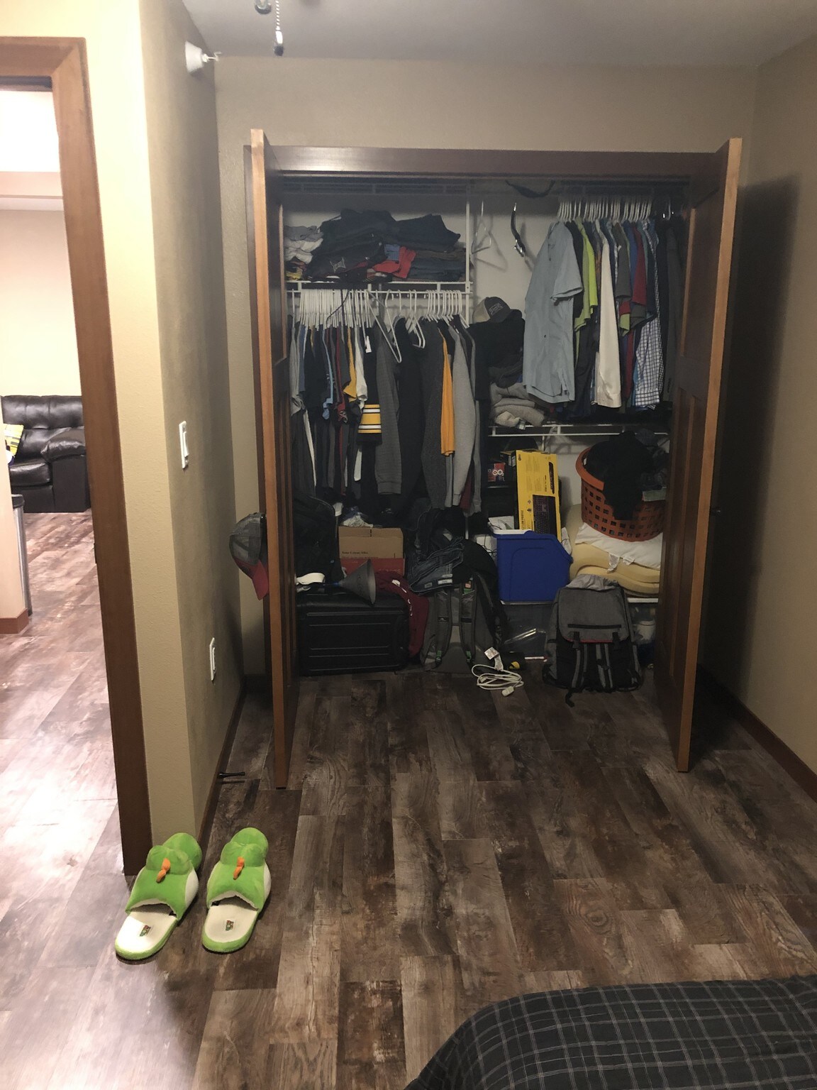 Bedroom #2 double closet - 332 S Linn St