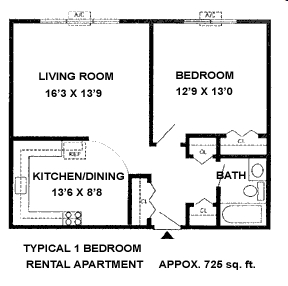1BR/1BA - Seacrest Apartments