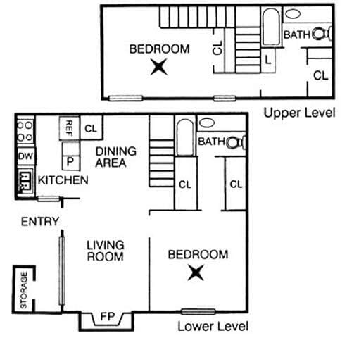 Floorplan - Chase Crossing Apartments