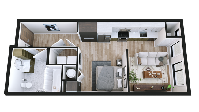 Floorplan - Carraway Apartments