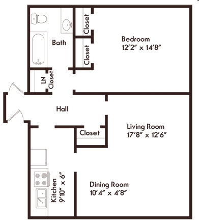 1BR/1BA - The Raleigh Apartments