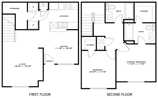 Bailey - 2 x2 - 1027 SqFt.png - Highland Meadow Village