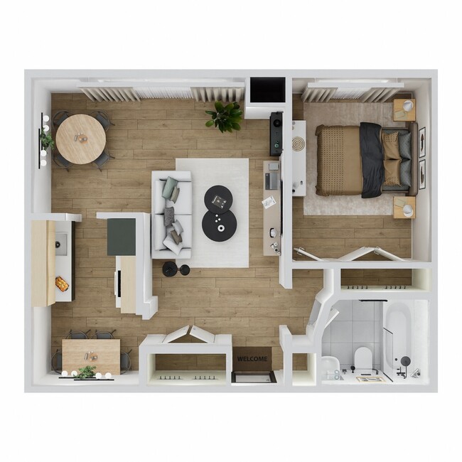 1 Bedroom - Imperial Apartments