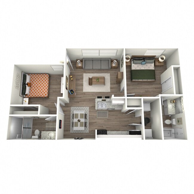 Floorplan - Riverwalk Luxury Apartments