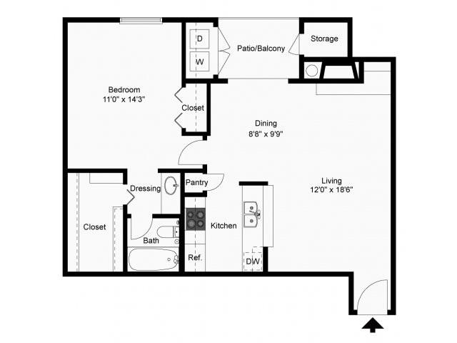 Floorplan - Centre Oaks Apartments