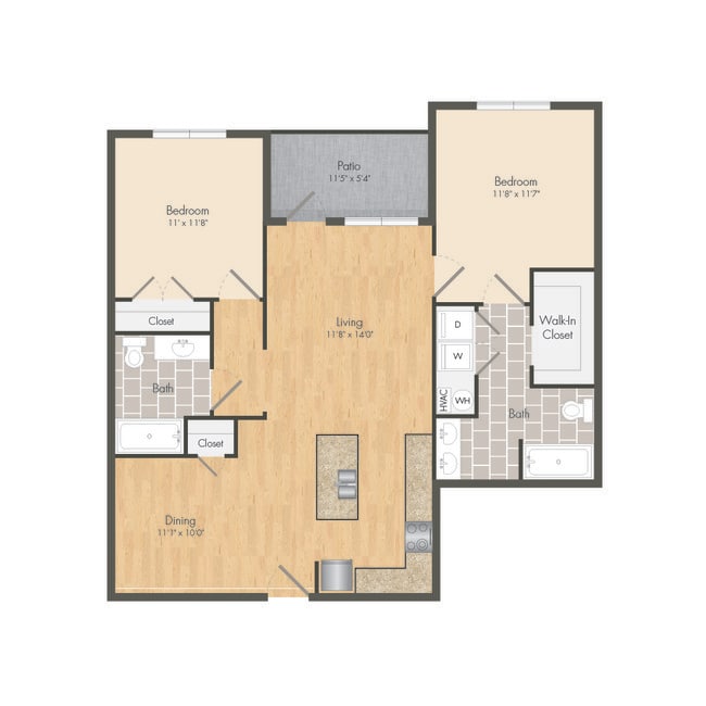 Floorplan - The Met Apartment Homes