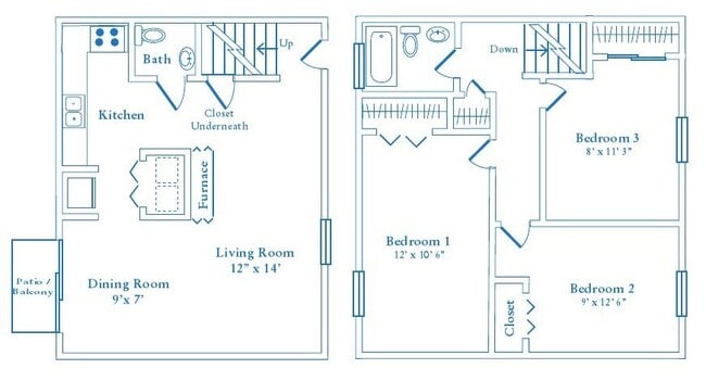 Floorplan - Village of Cross Creek Apartments