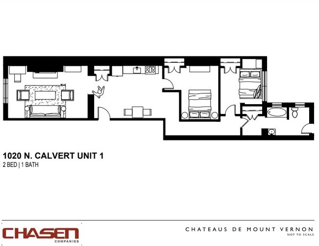 Floorplan - Chateaus at 1020 N Calvert