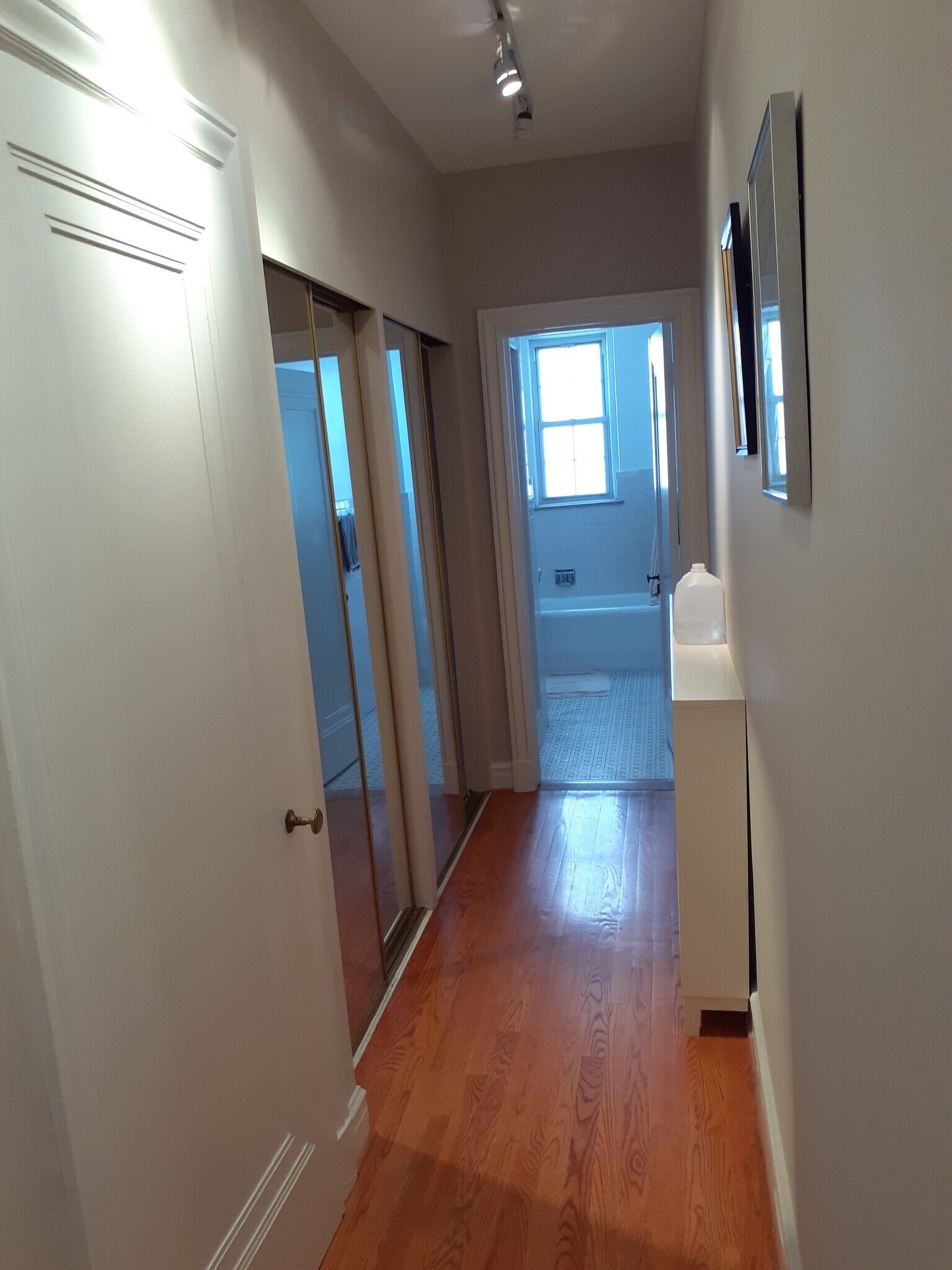 Long hallway with closets - 6101 N Sheridan Rd