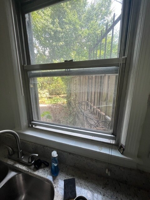 view of patio from kitchen - 2500 Q St NW