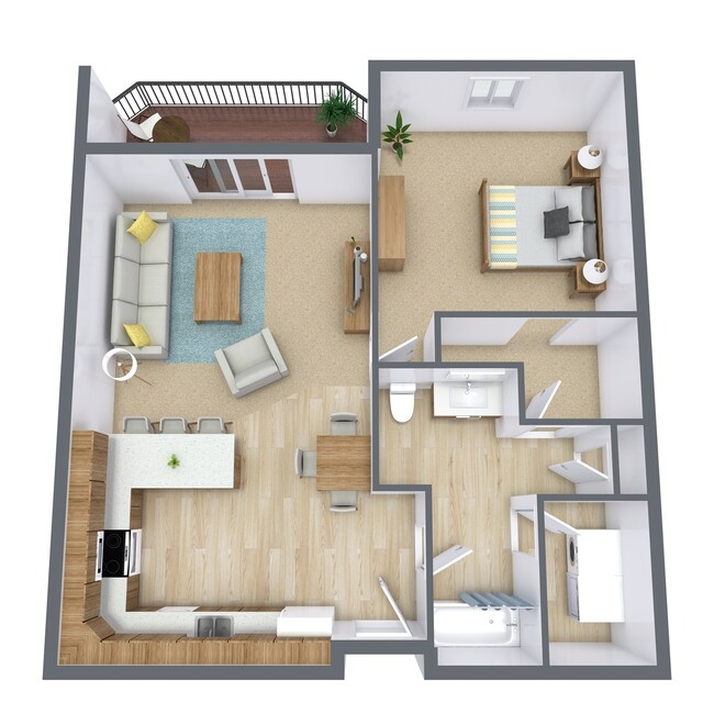 Floorplan - Diamond Bend Apartments