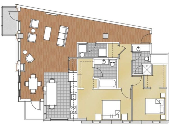 2BR/2BA - e5w Building