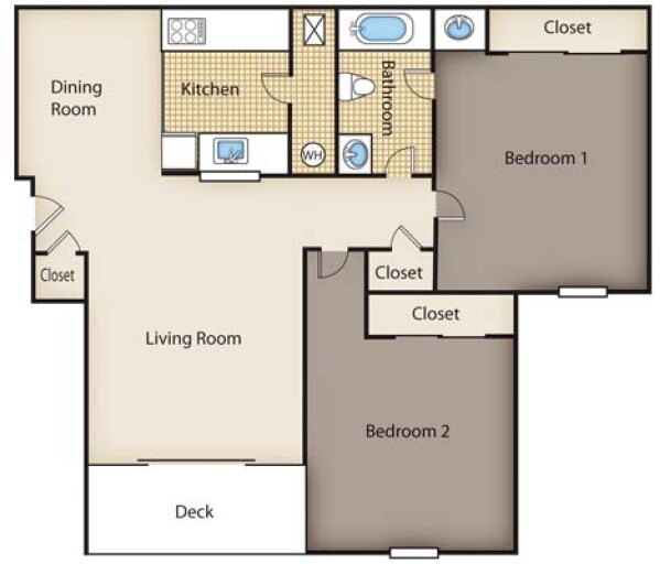 2BR/1BA - Aspen Grove
