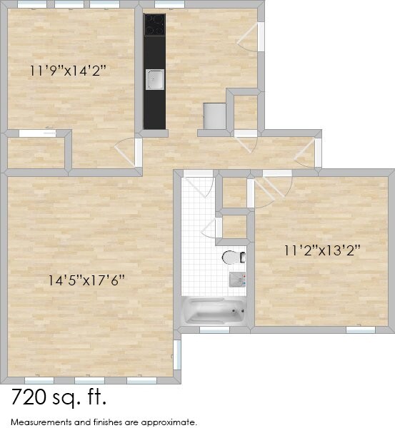 Floorplan - 262-264 S. Marion St. and 1036-1038 Randolph St.