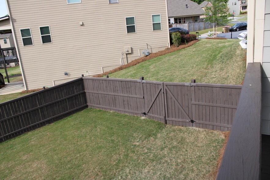 Backyard side view - 2940 Furlong Ct